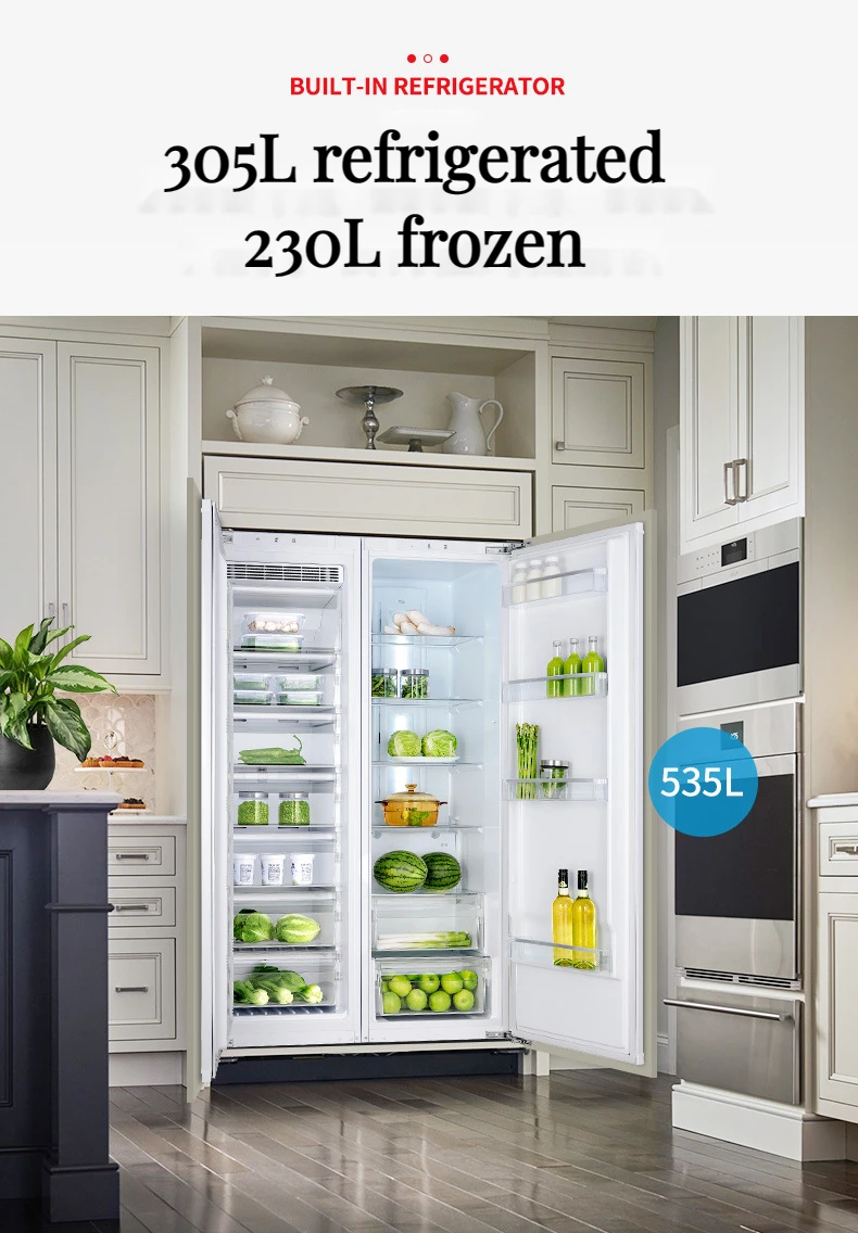 Ascoli Builtin Refrigerator 305l Refrigerated 230l Frozen Aircooled