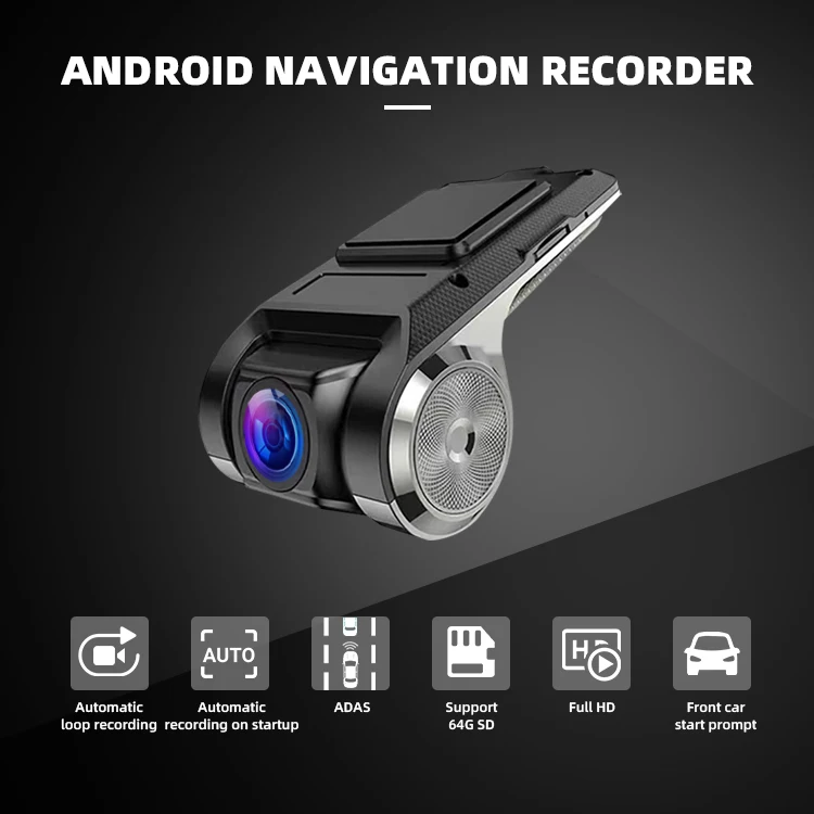 Coview Metal Adas Driving Assistance Dash Camera 720p Front Car Dvr Recorder Dash Cam Car Camera Black Box for Universal supplier