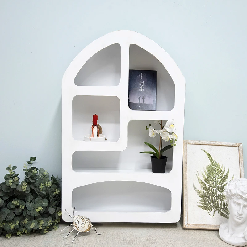 Innova Arch Nordic White Console Hallway Simple Wood Cabinet Decorative Storage Display Cabinet for Living Room