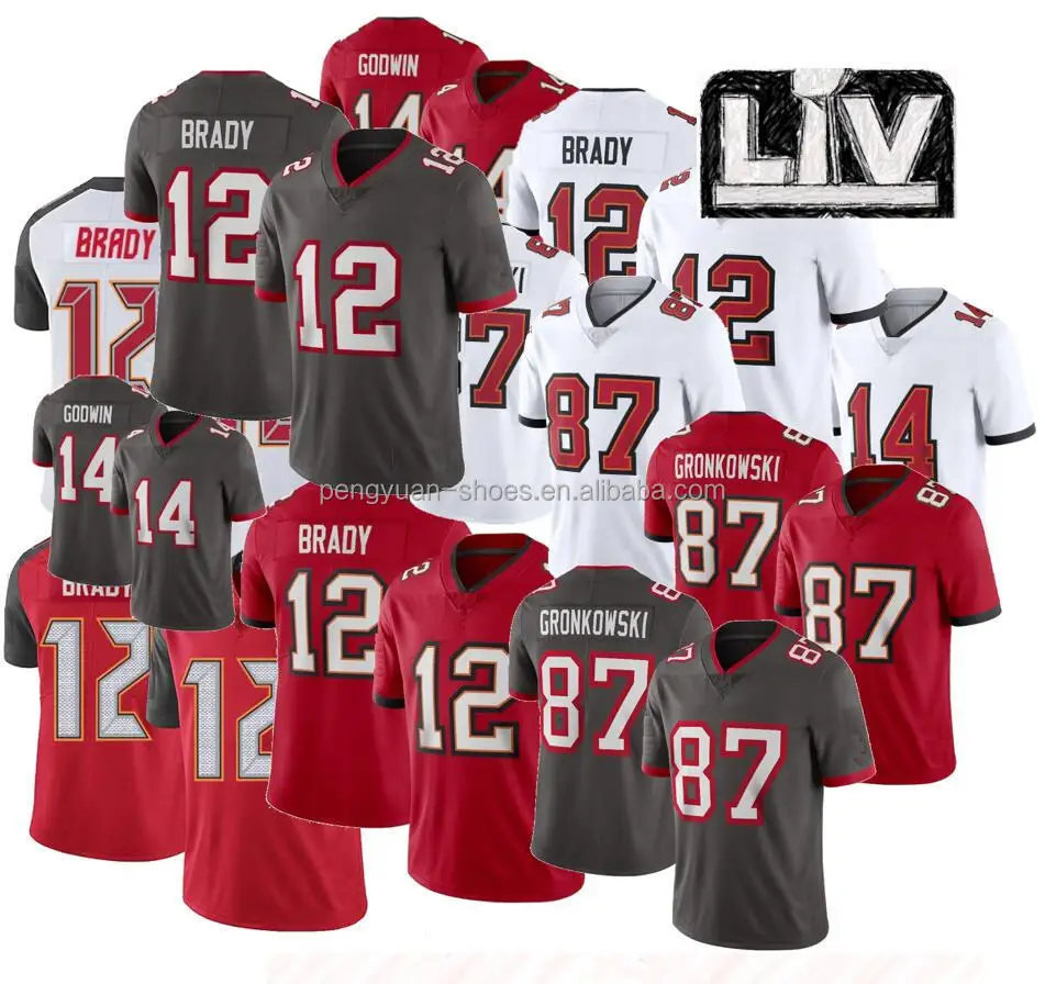 New Football Jersey Buccaneers 12 Tom Brady Jersey - China Sports Wear and  Football Jerseys price
