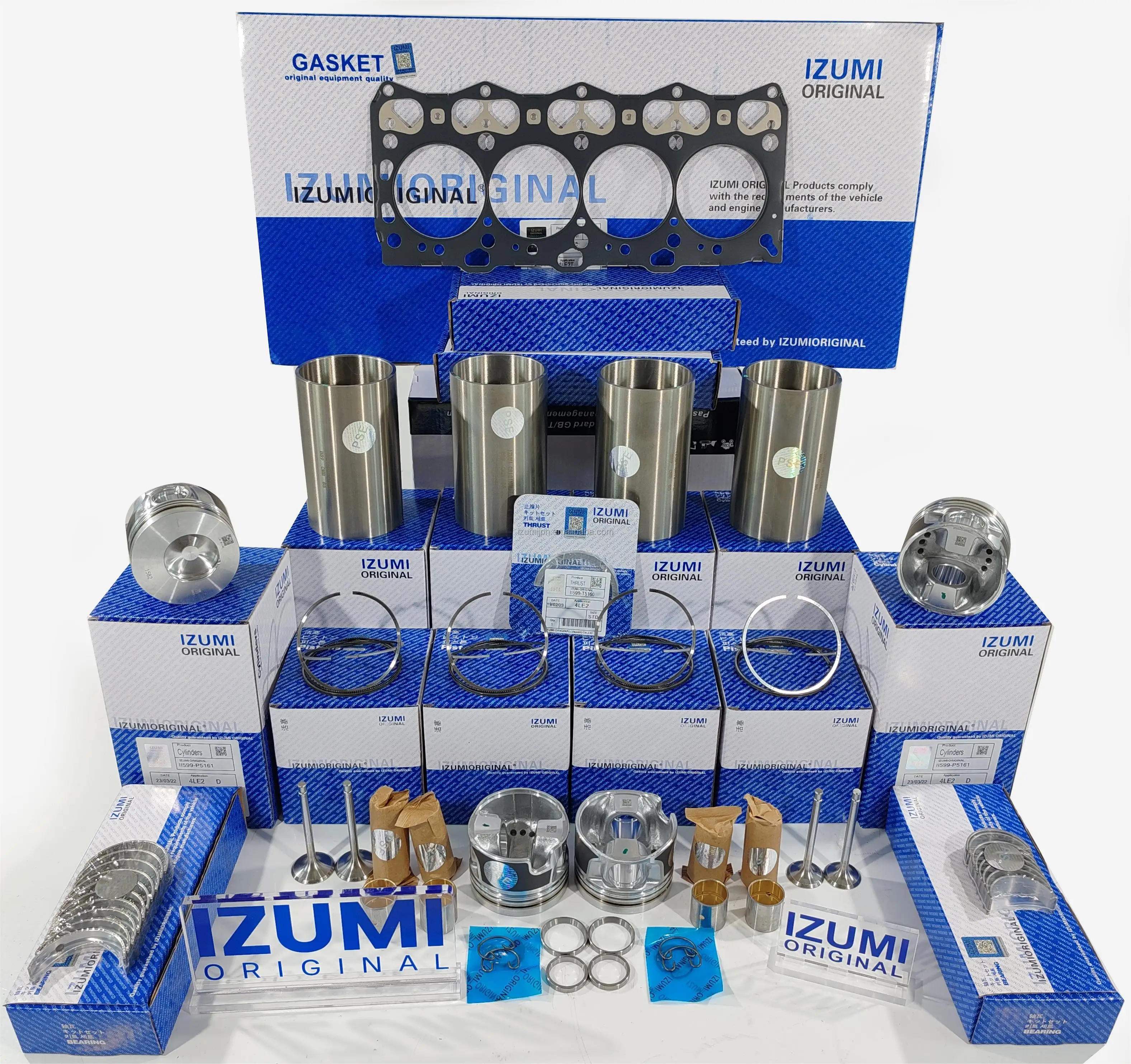 product izumi original 4jh1 4be1 4hl1 4jk1 4ba1 4jx1 4bc2 4zd1 4ze1 overhaul rebuild repair kit engine parts for isuzu-14