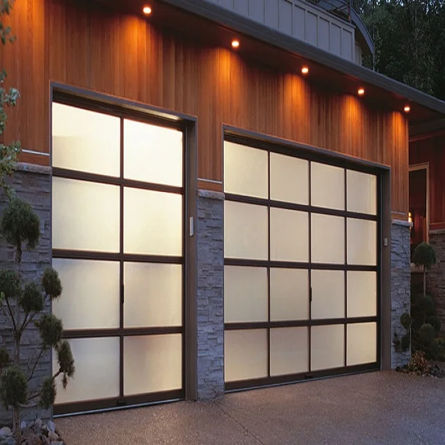 Smart Automatic Horizontal Sectoral Garage Door Design Glass Fielding Steel Jst Sectional Door Fiberglass Sliding New Waterproof