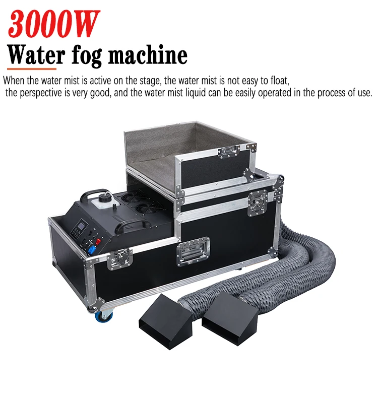 Professional 3000w Water Low Fog Machine Duel Output Water Ground Fog