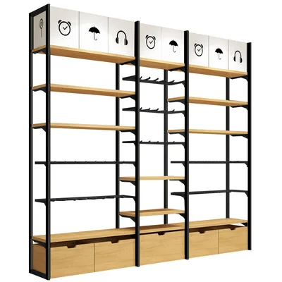Yiwu Hotter Miniso Display Shelf Jewelry Shelf Digital Display Rack Retail Store Shelf for Sales