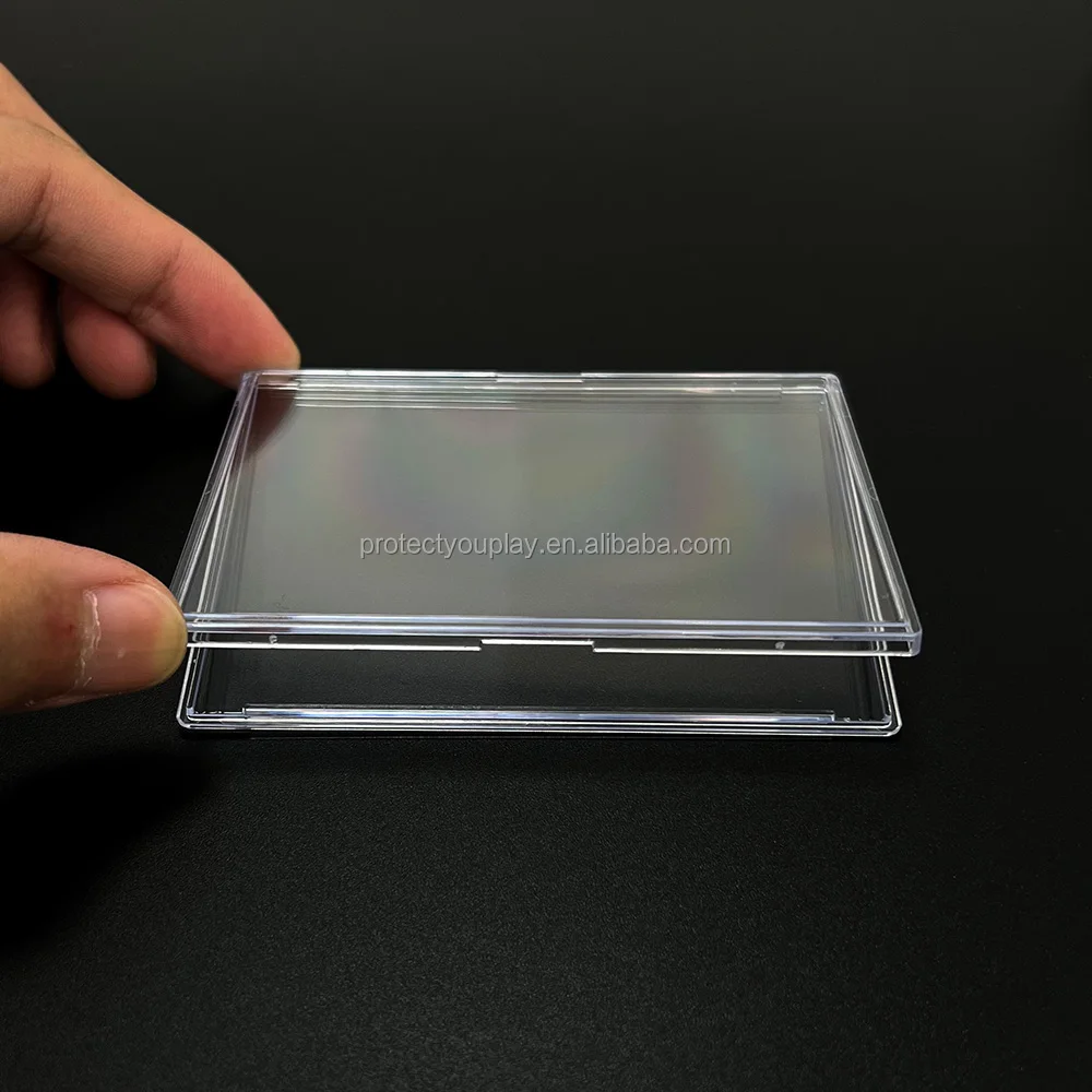 Mini Snap Card Case Plastic Display Card Storage Box for Trading Sports  PTCG YuGioh Cards