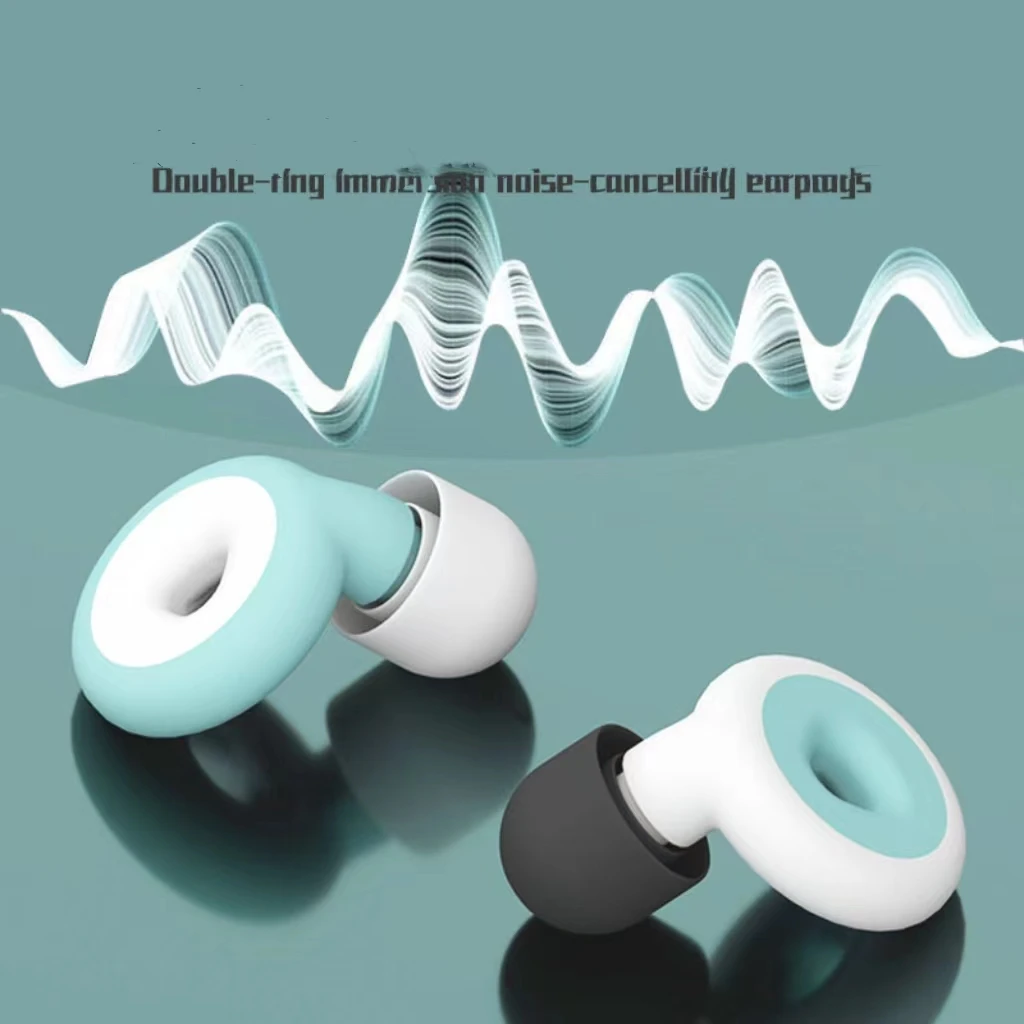 Wholesale Earplugs Adjustable Safety Hearing Protective Sound Proof Silicone Ear Plugs For