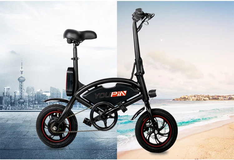 China Factory 12inch 350w 36v Oem Customized Adult Folding Electric Bicycle Electric City 9871