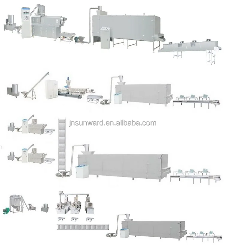 Couscous And Instant Rice Mill Production Line Doublescrew Food