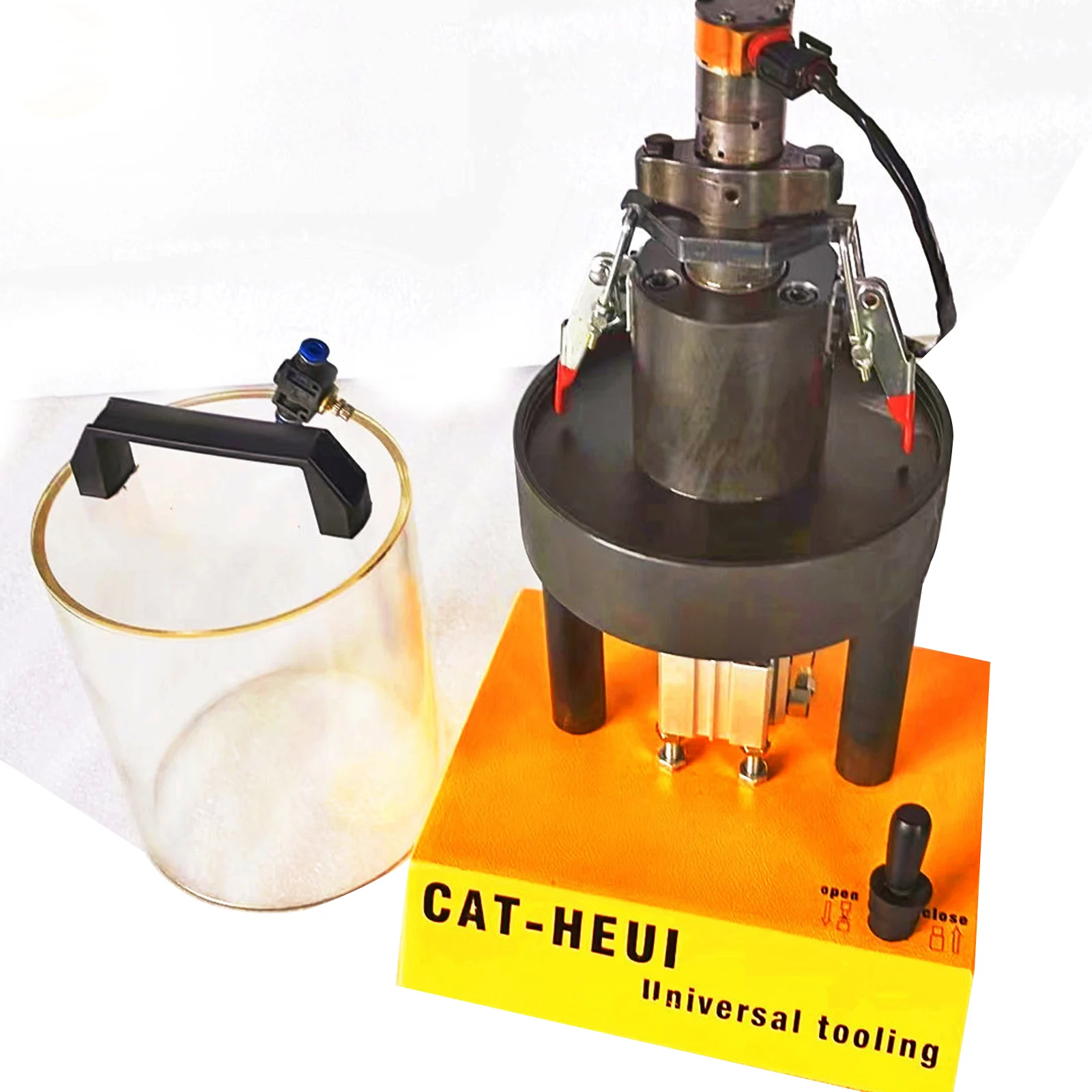 Diesel Injector Testing Tank with HEUI Nozzle Fixture Electric Engine Analyzer Medium Pressure Bench Accessory