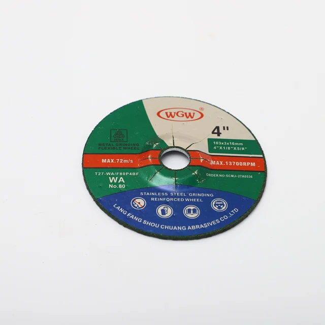 Resin Abrasive Metal Cut Off Wheel 103x3x16mm Cutting Disc With Customer Test Video And Test link grinding wheel