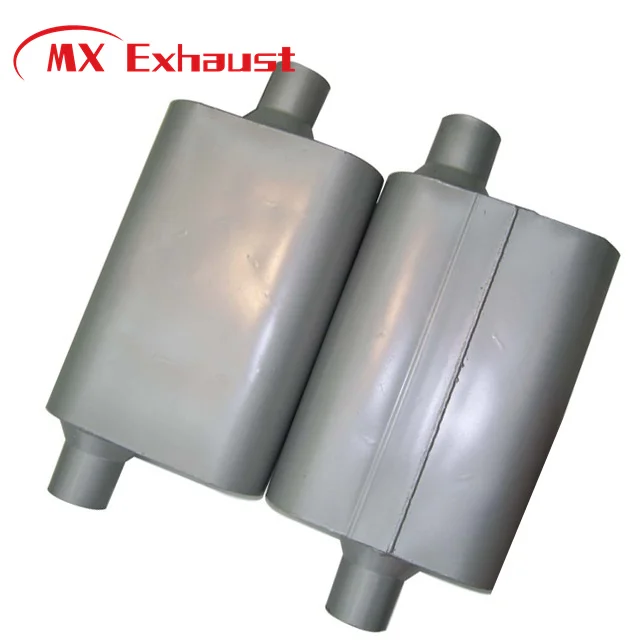 Universal Oval Flowmaster Performance Silencers Chambered Aluminized Steel AISI 409 Exhaust Muffler for Exhaust System