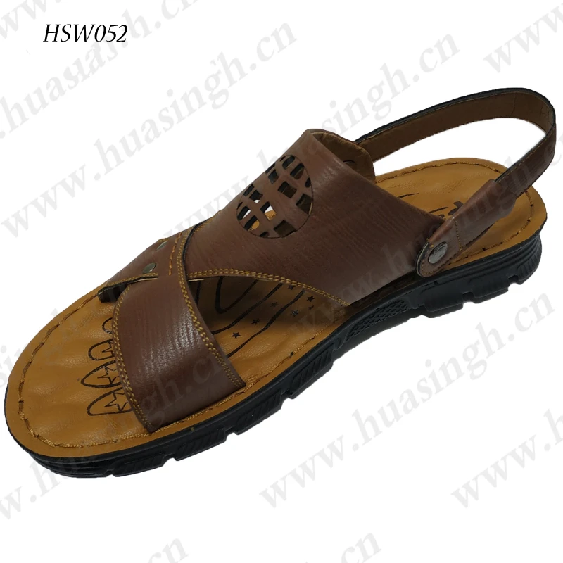 LXG, צבע חום מודרני אופנה נוח סנדלים פופולריים ליד קו המשווה עם אצבעות פתוחות בגודל גדול לגברים למכר HSW052