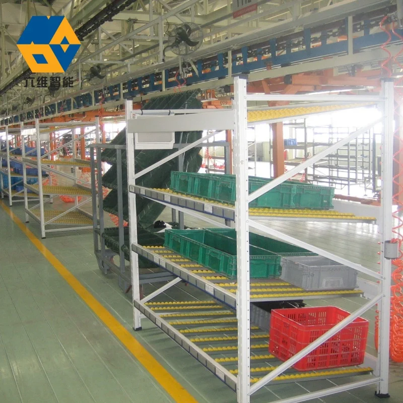 NOVA High Quality Assemble Automated Warehouse Storage Carton Flow Rack With Slide Roller