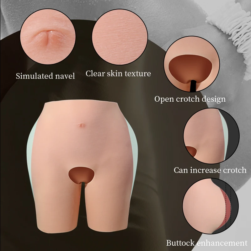 OEM/ODM New Silicone Sexy False Hip Butt Enhancer Silicone Buttock Pants Lifter Push up Hip Enhancing Ass Textured for Unisex