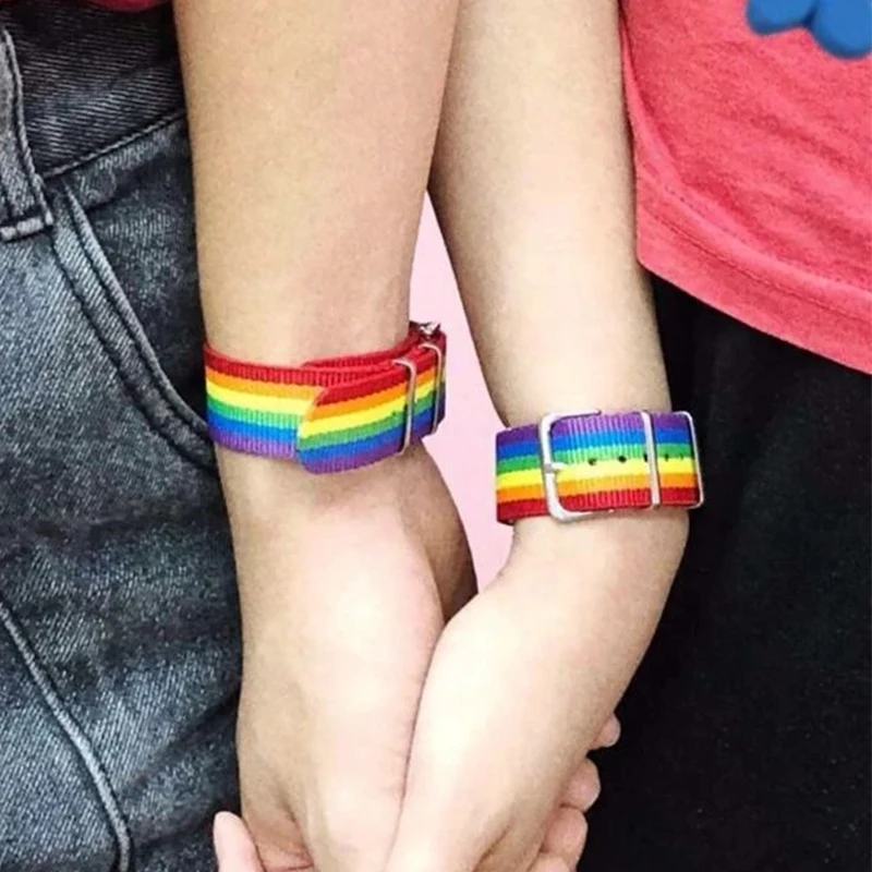 100 Models Manufacturer LGBTQ PRIDE Wrap Bracelet Love Wins Follow Your Heart Rainbow Leather Cord LGBT Bracelets for Women