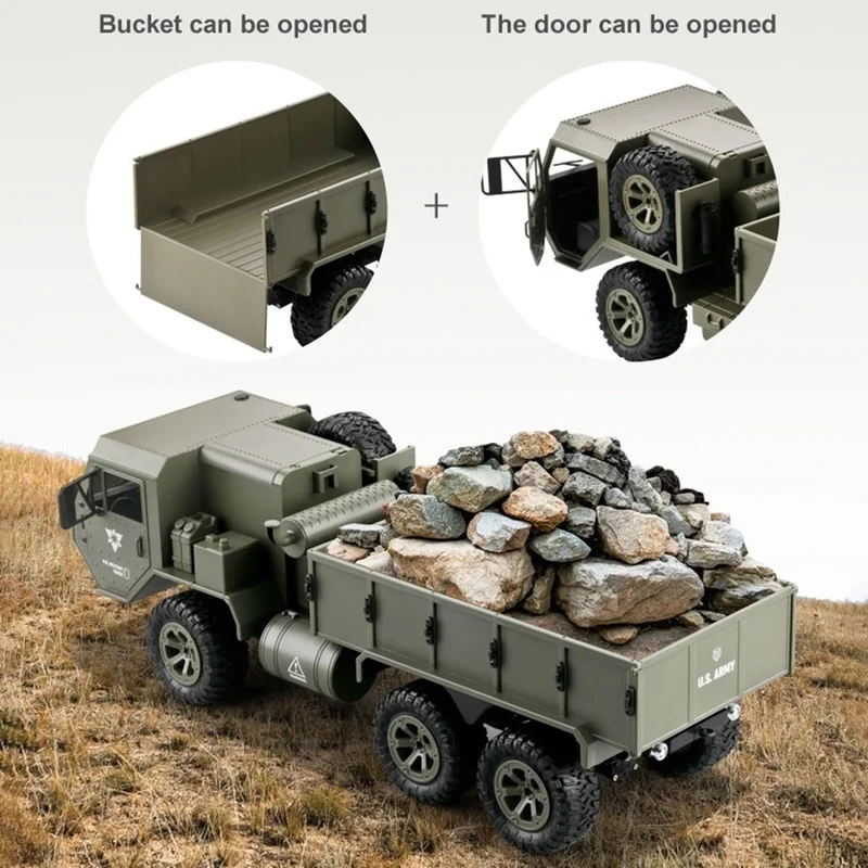 Camera Fayee Fy004a 1/16 2.4g 6wd Rc Car Proportional Control Us Army  Military Truck Rtr Model Toys - Buy Fy004a Rc Camera Truck,2.4g Six Drive  Pickup