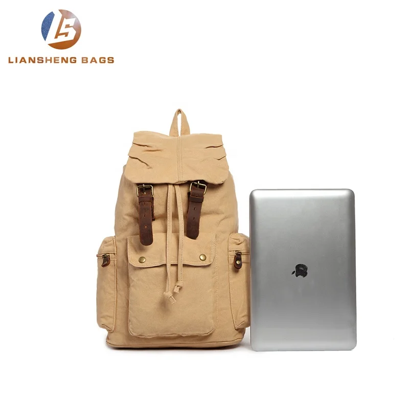 minimalist canvas backpack