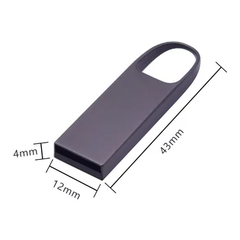 Metal usb 2.0 pen drive USB flash 8GB 16GB High Speed USB drive sb stick pendrive 32GB 64GB 128GB U disk with Keychains for Gift