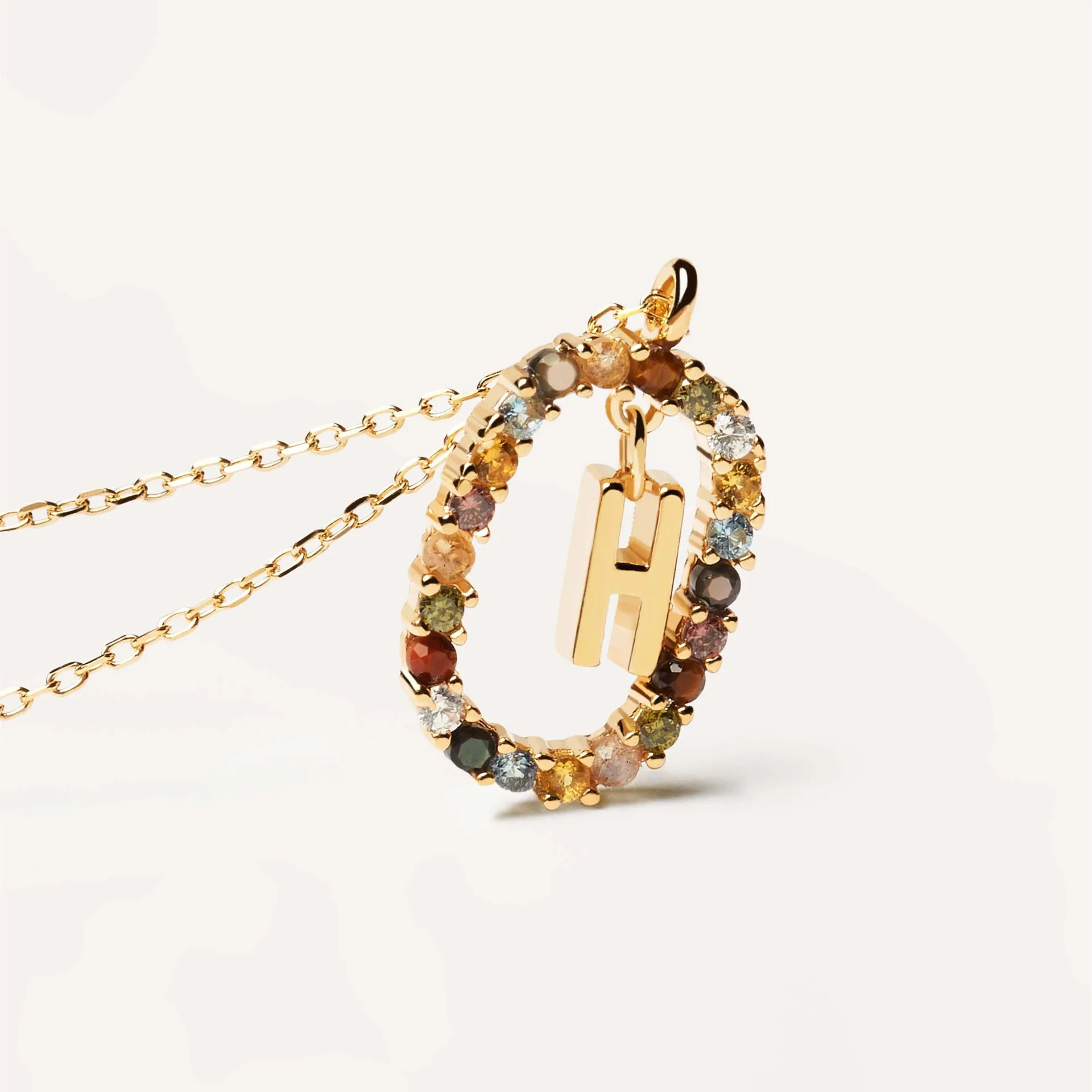 Initial Letter Charm Pendants 