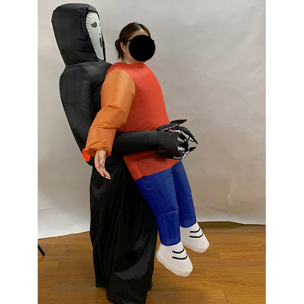 Inflatable Alien Costume for Adults Abducted by Aliens Halloween Party Suit for Costuming