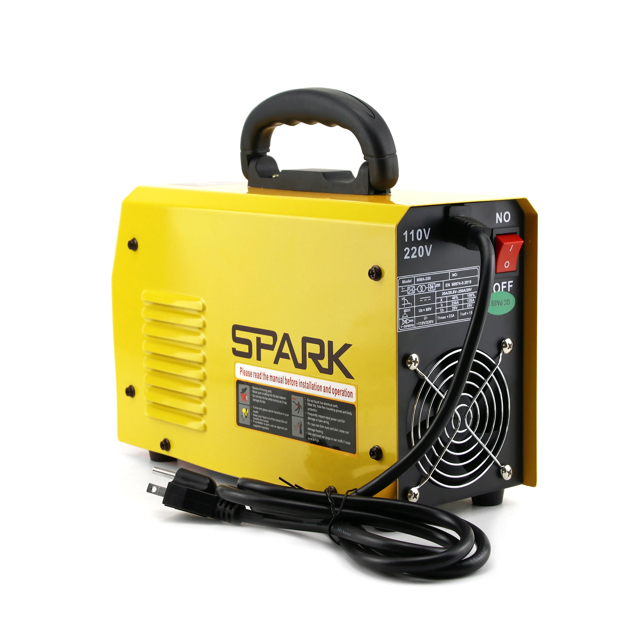 SPARK MMA-250 высокое качество сварочный аппарат 1ph 230V Инвертор постоянного тока ММА портативный домашний сварочный аппарат
