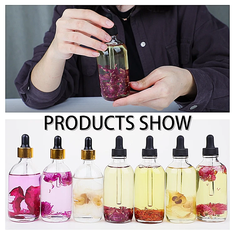 Wholesale Private Label Face Body Skin Care Flower Rose Massage Oil 100% Pure Natural Rose Petal Essential Oil