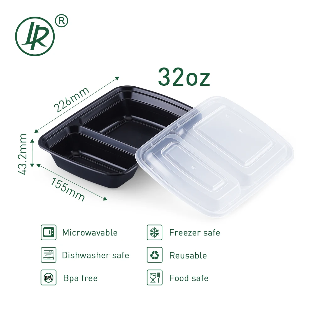 50pcs, Meal Prep Containers, 26 OZ Microwavable Reusable Food