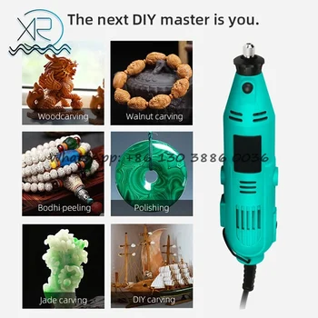 110-240V Mini Electric Drill Multi-function Electric Grinding Polishing  Drill Grinder DIY Jade Wood Engraving Pen Power Tools