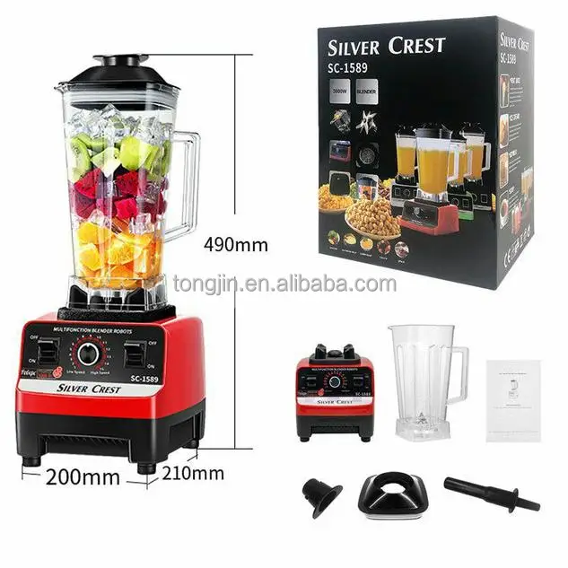 3000W Silver Crest Blender - Versatile & Powerful Food Processor