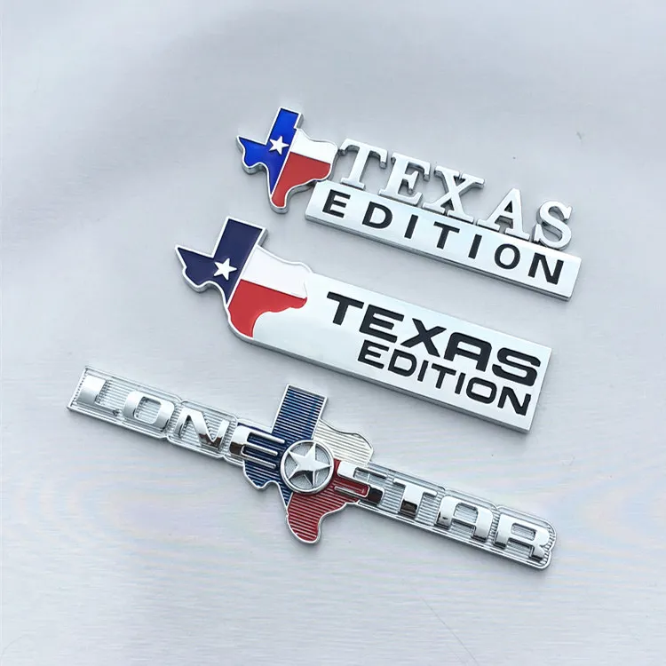 Custom 3D ABS MASON TEXAS EDITION Emblem Badge for Universal Cars Motorcycle Decorative Accessories Lone Star Car Styling
