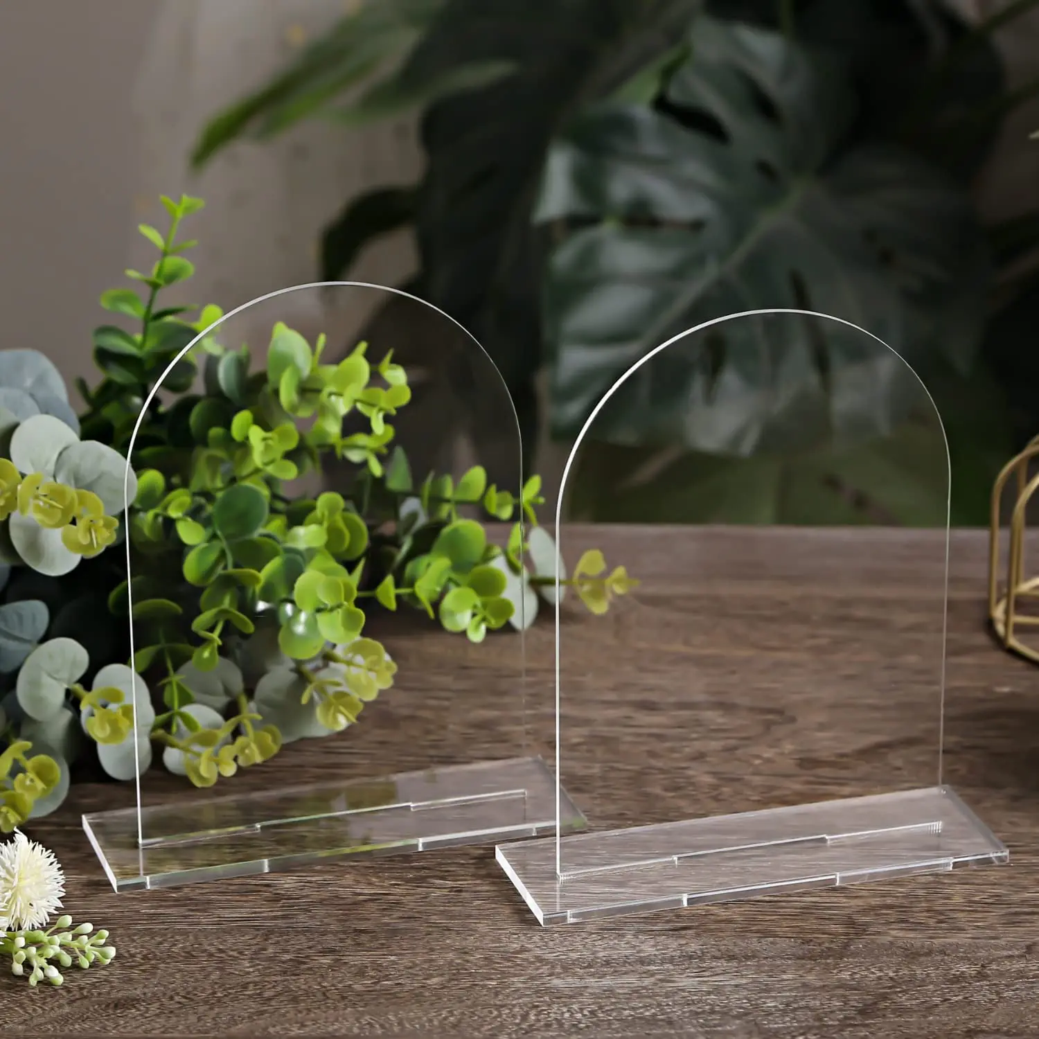 Arch Acrylic Table Sign for Wedding, Acrylic Table Numbers Signages ...