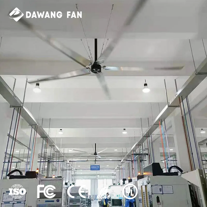 DAWANG FAN большой диаметр 16 футов 4900 мм промышленный HVLS потолочный вентилятор, мощный охлаждающий воздушный поток