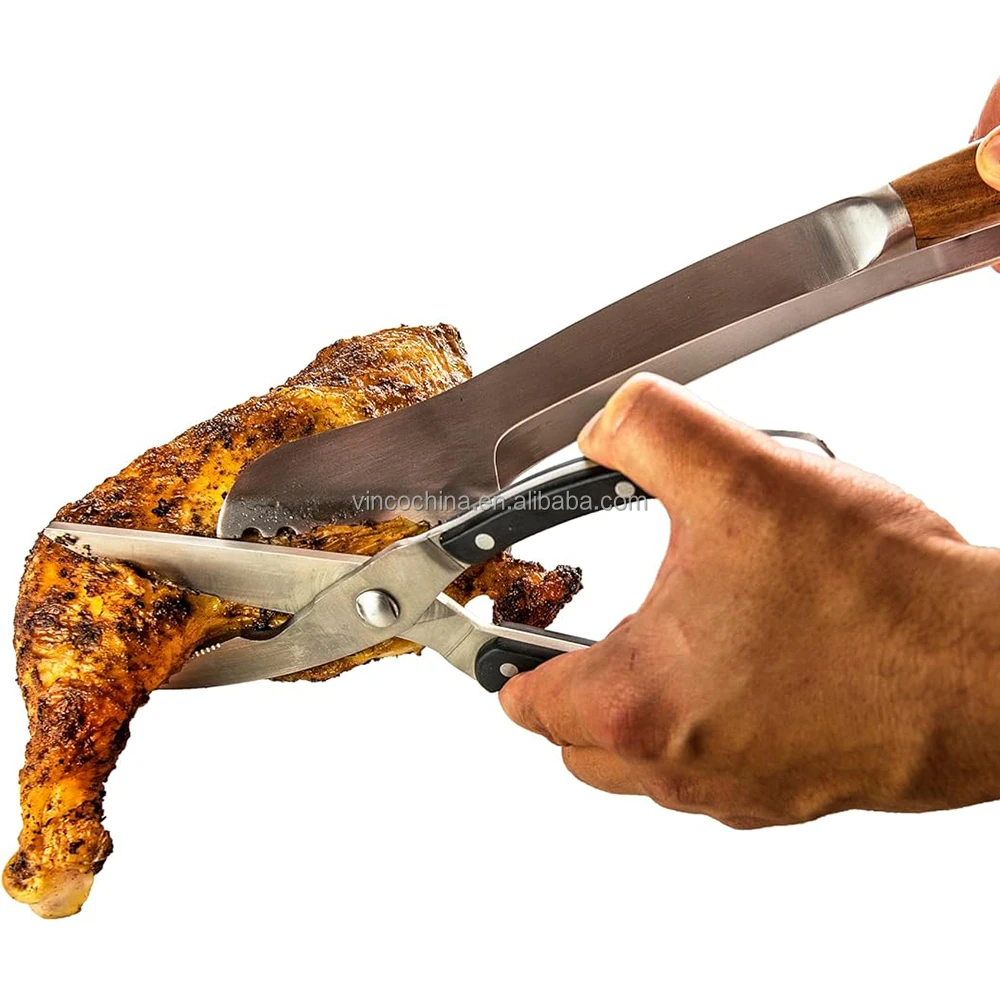 Turkey Scissors Professional Resistant Ergonomic Stainless Steel Fish Chicken Turkey ...