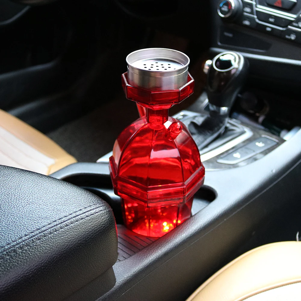 Car Hookah Tumbler Portable Hookah Cup Acrylic Sheesha Mini Hookah