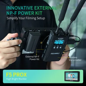 FEELWORLD F5 PROX  Dslr Field Monitor 5.5 Inch 1600nit Touch Screen DSLR Camera Field High Bright  Monitor hd Camera Monitor detail image