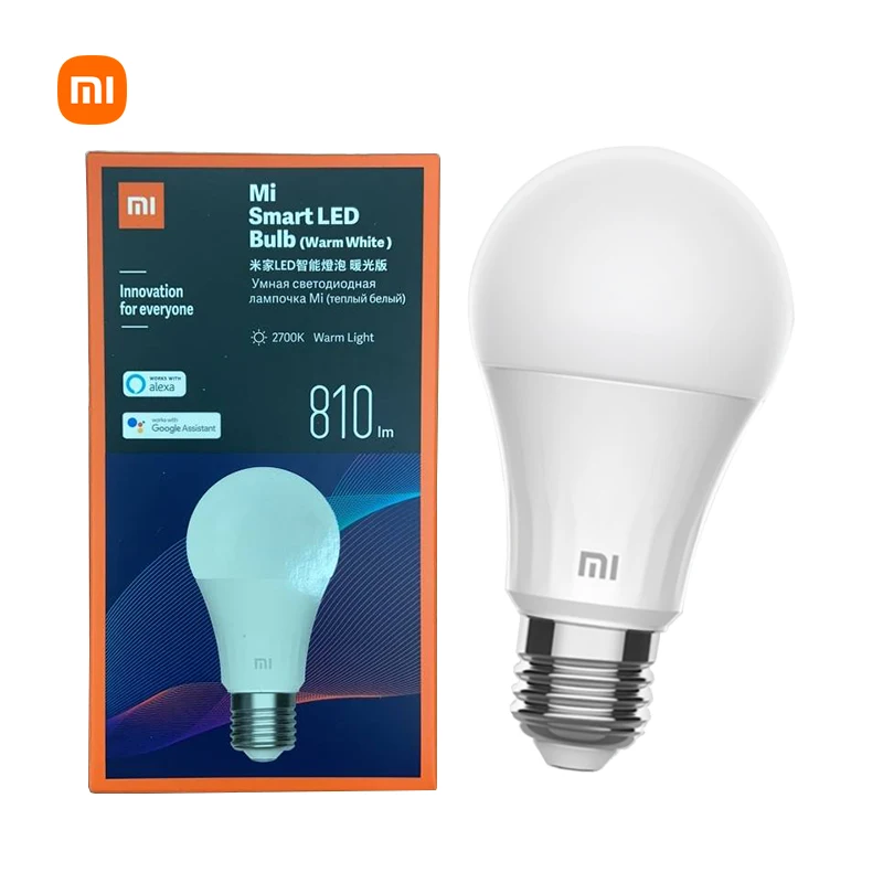 Source Xiaomi — ampoule Mi LED intelligente, blanc chaud, E27
