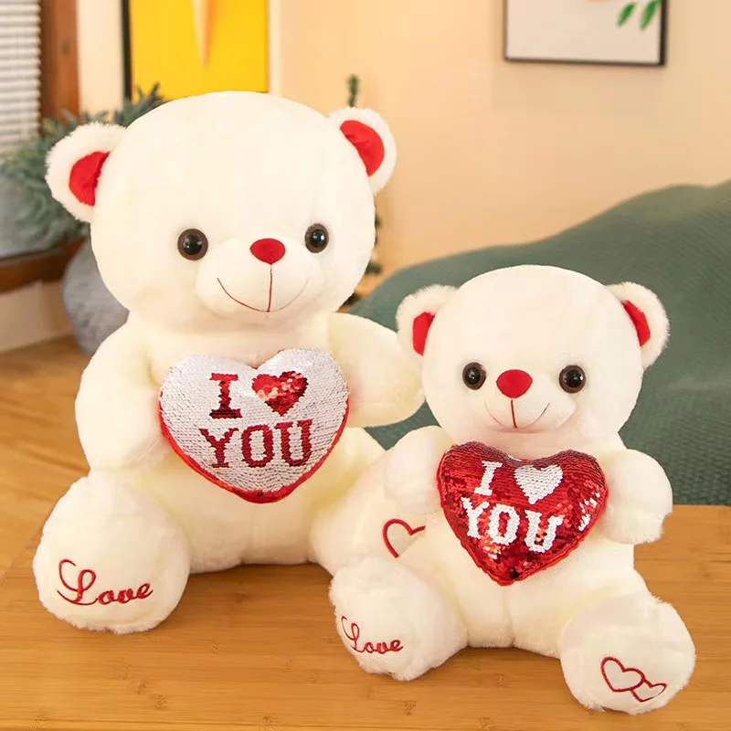 Ruunjoy 2024 Sequin Teddy Bear Plush Toys Valentine S Day Gift 30cm Led   H7e7d80b419444cd9b6d978e5fb5eaedaY 