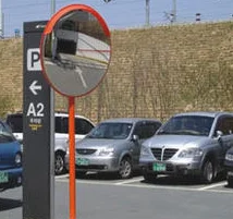 Hot Sale White Orange Clear Convex Road Turn Mirror Essential Roadway Product factory
