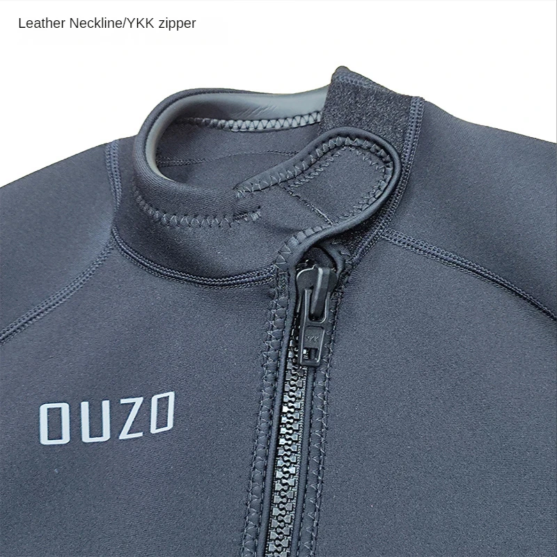 New 1.5mm Sun Protection Dive Swimsuit Split Top Men Long Sleeve Diving Surfing Wesuits Jacket