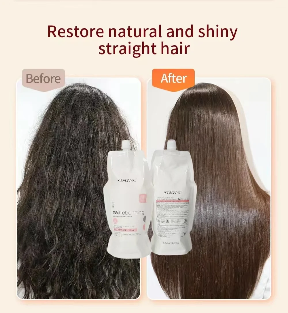 Keratin Argan Oil Hair Rebonding Cream 1000ml Oem Wholesale