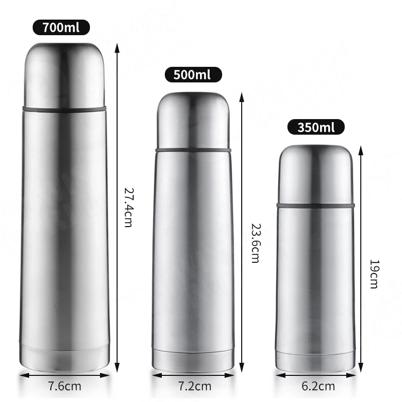Tazza termica in acciaio inox doppia parete 350 ml - Mulazzo