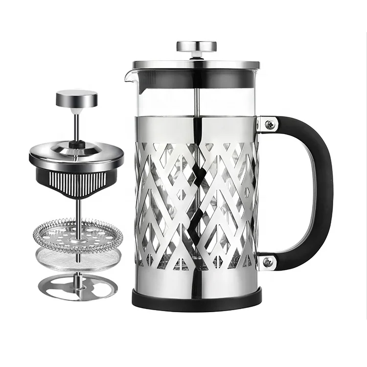 Stainless Steel French Press 34 Ounce with Level Filtration