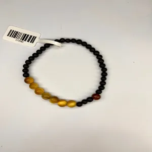 Elegant Tiger Eye Stone and Rosewood Beaded Bracelet Handcrafted for Gift Occasions