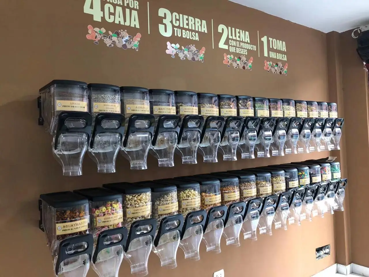 Dispenser Per Cereali A 3 Scomparti Da 2 Litri Ciascuno - Controsoffitto Per Colazione, Noci E Caramelle, Mantiene La Freschezza, Organizzazione Cucina