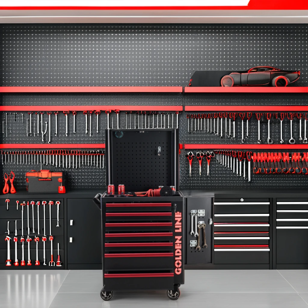 Professional 7-Drawer Heavy Duty Steel Roller Workshop Trolley