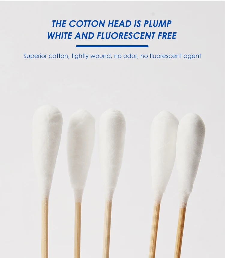 6 Inch Length Cotton Swab Sterile Diameter 1.5 Cm Cotton Balls Medical Cotton Swab Kit Buy