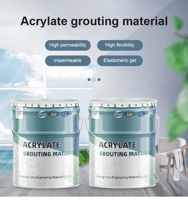 Yuru Construction Materials Chemical Injection Waterproofing Acrylic ...