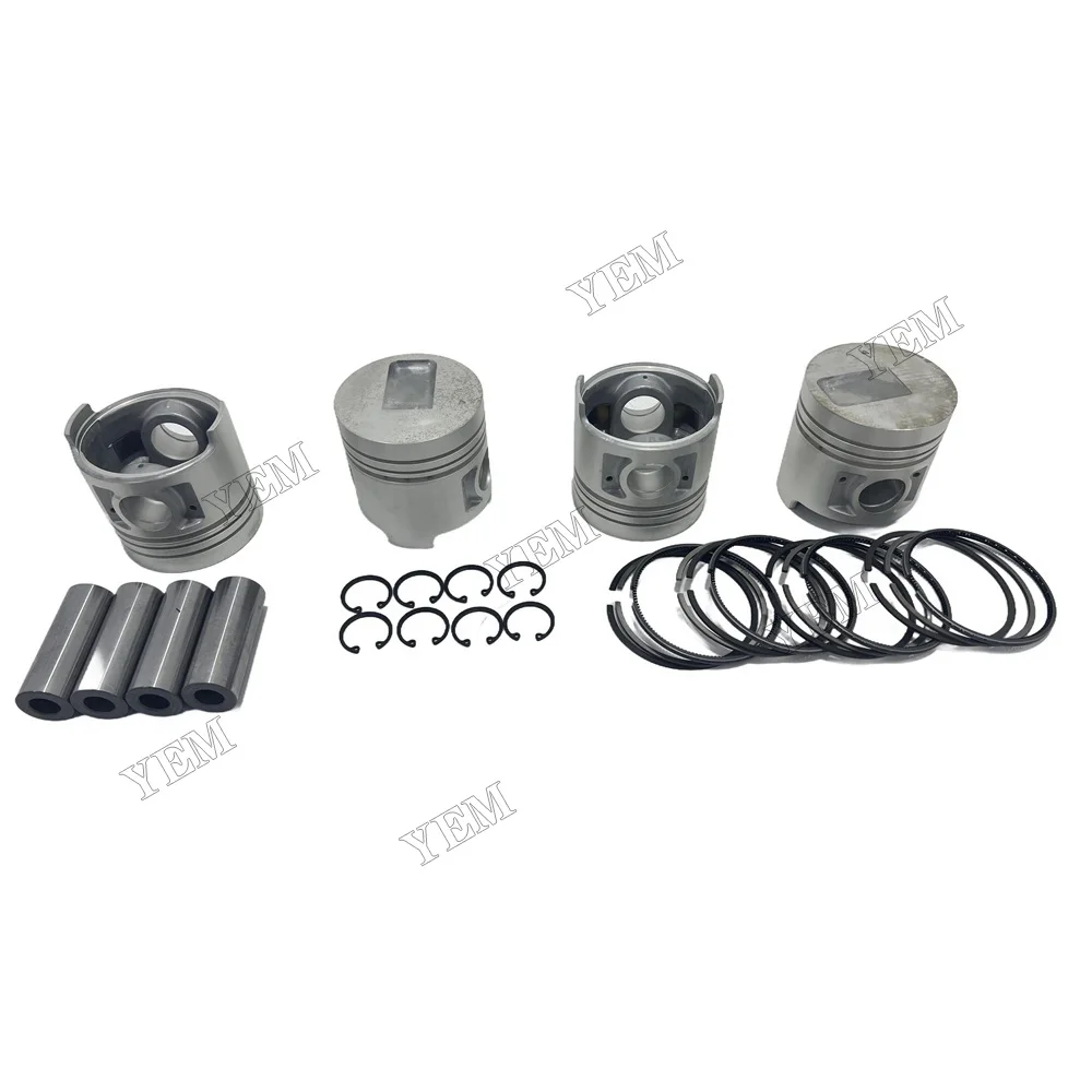 S4Q S4Q2 Piston Kit With Ring Set for Mitsubishi FD15K FD18K R4010 R4041 R4047