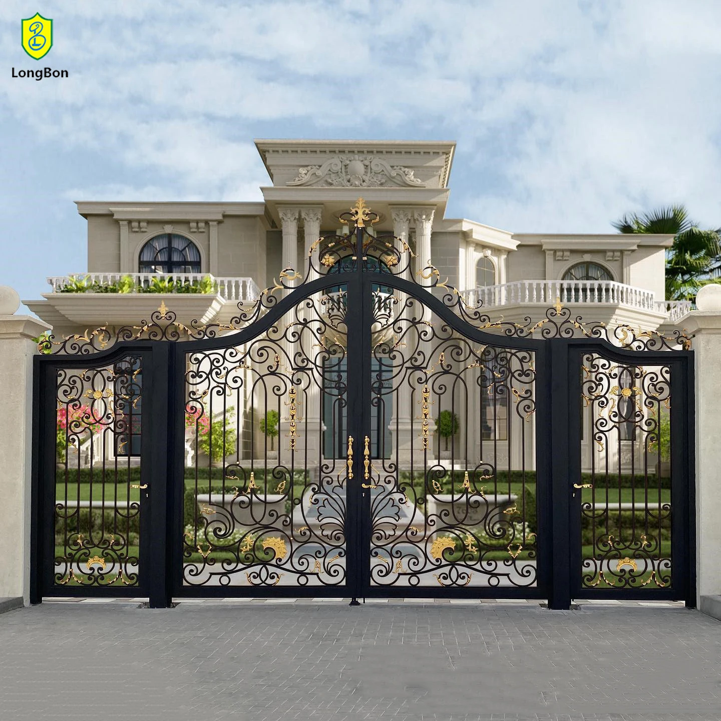 Stylish Wrought Iron Temple Main Gate Designs Main Gate Design Decorative