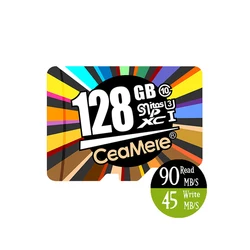 Ceamere High Speed Memory TF Card 128GB 64GB 32GB Mini Memoria Kort 16GB Class10 U3 High Speed 128GB Micro Storage Memoria Cards